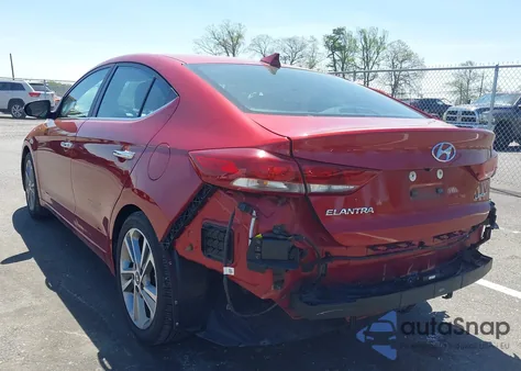 2017 Hyundai Elantra Limited from USA, damaged, VIN KMHD84LF8HU262379
